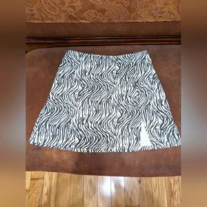 Zebra Print Mini Skirt